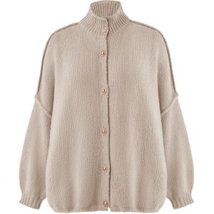 Imily Bela Gebreid vest  taupe