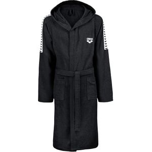 ARENA - TEAM STRIPE - Badjas - Zwart / Wit