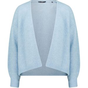 zero Gebreid vest  blauw gemêleerd