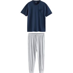 Next Pyjama lang  navy / grijs