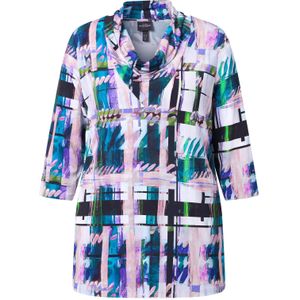 Ulla Popken Shirt  groen / neongroen / cyclaam / lichtlila / pastelroze / zwart