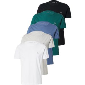 Abercrombie & Fitch Shirt  donkerblauw / lichtgrijs / groen / zwart / wit