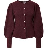 PIECES Gebreid vest 'PCAnnie'  bordeaux