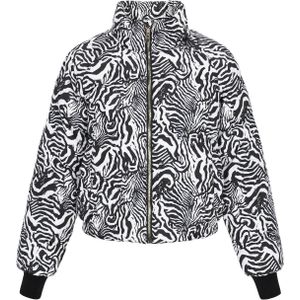 faina Winterjas  zwart / wit