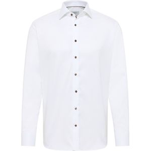 Eterna - MODERN FIT - Overhemd - Wit - Lange Mouwen - NON IRON