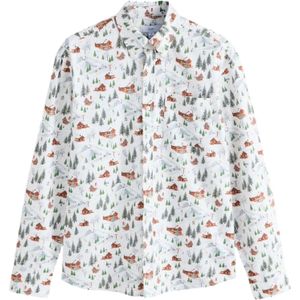 Next Overhemd  cyaan blauw / grasgroen / knalrood / wit