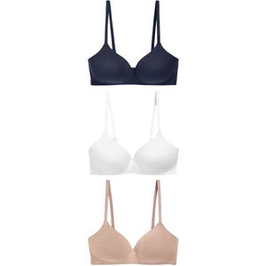 Next BH  beige / navy / wit