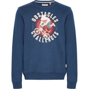 BLEND Sweatshirt  beige / saffier / rood / wit