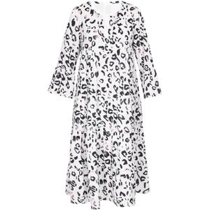 NAEMI Jurk 'Fashion Look'  oudroze / zwart / wit