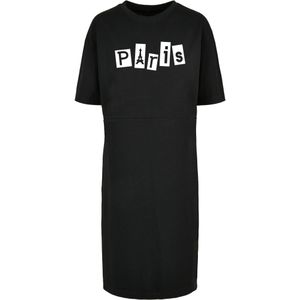 Merchcode Jurk 'Paris '  zwart / wit