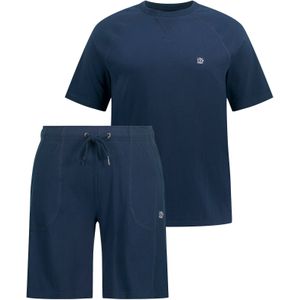JP1880 Pyjama kort  nachtblauw / wit