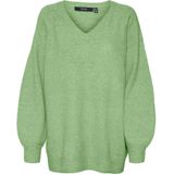 Vmleaf - Gebreide Pullover - V-Hals - Lange Mouwen - Oversized Fit