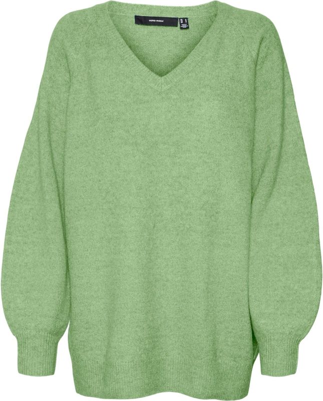 Vmleaf - Gebreide Pullover - V-Hals - Lange Mouwen - Oversized Fit