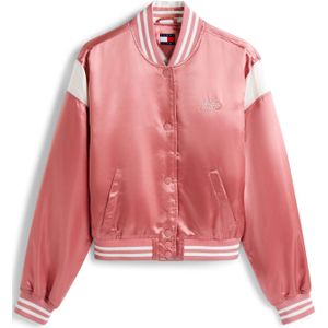 Tommy Jeans Tussenjas  rosa / wit