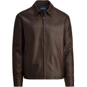 Polo Ralph Lauren - 710671431001 - Leren Jack - Zwart - Casual - Lange Mouwen