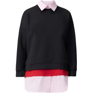 Touche Prive Sweatshirt  rood / zwart / wit