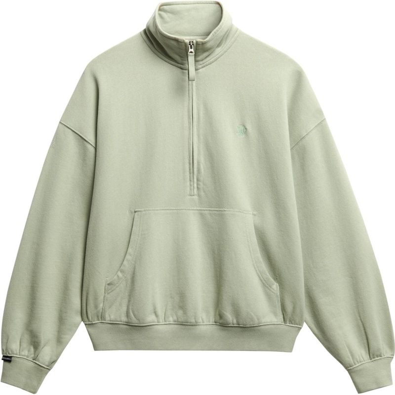 Superdry - Sweatshirt - Pastelgroen - Normale Pasvorm - Lange Mouw