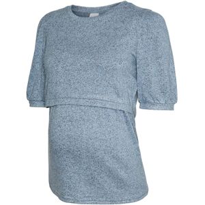 MAMALICIOUS Blouse  blauw gemêleerd