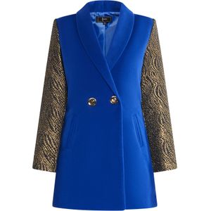 faina Tussenmantel  blauw / goud / zwart