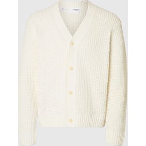 SELECTED HOMME - Dereck - Gebreid Jack - Regular Fit - Effen - Puur Katoen