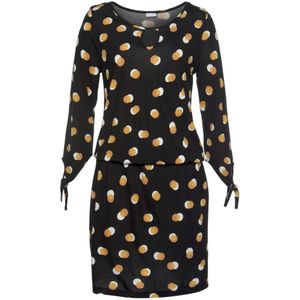 BUFFALO Strandjurk  geel / zwart / wit