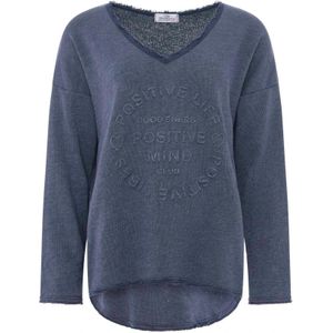 Zwillingsherz Sweatshirt 'Positive Mind'  marine