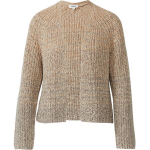 s.Oliver Gebreid vest  sand / brokaat / donkergrijs