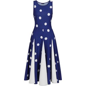 HotSquash Jurk  blauw / wit