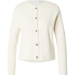 VILA Gebreid vest 'VISWAY'  crème