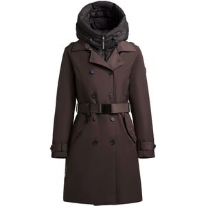 khujo Tussenmantel 'GORA'  donkerbruin / zwart