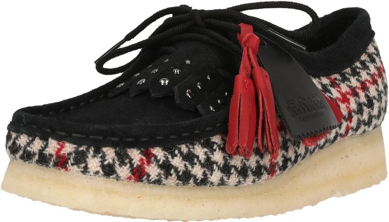 Clarks - Wallabee - Leren Schoenen - Zwart - Plat - Veters