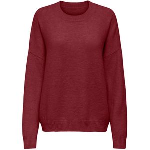 Only - ONLRENE LIFE LS O-NECK CC KNT - Gebreide Trui - Cabernet