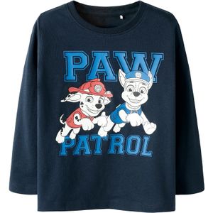 NAME IT Shirt 'NMMVASP PAW'  navy / rood / wit