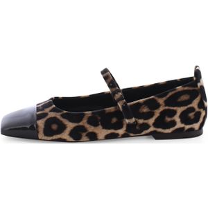 Kennel & Schmenger Ballerina met riempjes ' LEILA '  bruin / zwart