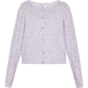 Usha Gebreid vest  lichtlila