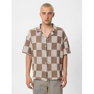 VAMOS CLO Overhemd  beige / bruin