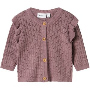 NAME IT Gebreid vest 'NBFOMINNA'  mauve