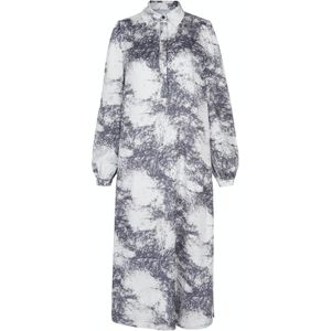 Aligne Blousejurk 'Ceciliana'  crème / mosterd / grafiet