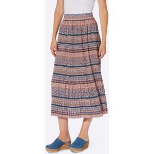heine Rok  ecru / blauw / oudroze