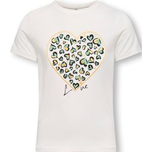 ONLY GIRLS Shirt 'KOGLANY-NINA'  goud / groen / zwart / wit