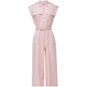 Jumpsuit - Denim - Effen - Lang/maxi - Slanke Pasvorm - Mouwloos