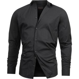 INDICODE JEANS Overhemd 'Kamby'  zwart