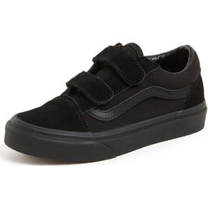 Vans - Old Skool V Sneakers - Zwart - Suède - Canvas - Rubber