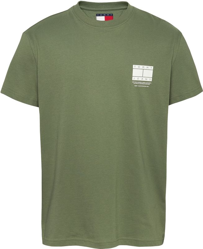 Tommy Jeans - Korte Mouwen T-shirt - Wit - 100% Regeneratief Katoen