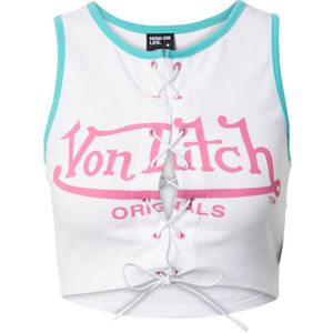 Von Dutch Originals Top 'Sunny'  aqua / pink / wit