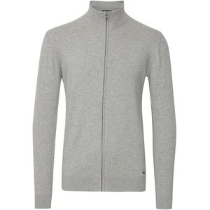 INDICODE JEANS Gebreid vest 'Badi'  grijs