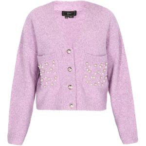 faina Gebreid vest  lila