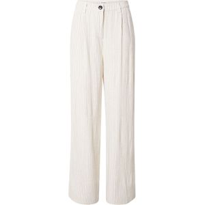 Lollys Laundry Bandplooibroek 'Tyler'  crème / zwart