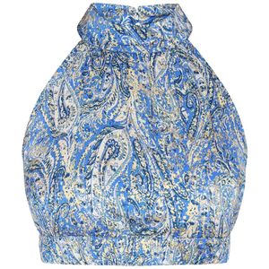 IZIA Top 'Boho'  beige / blauw / nachtblauw / goud