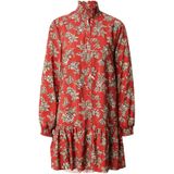 Pepe Jeans - Paloma - Jurk - Bruin - Viscose - Lange Mouwen